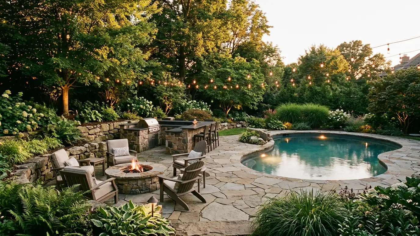 Landscaping for Pool and Outdoor Living Spaces explained for Nashville and Middle Tennessee