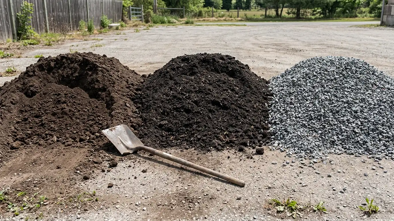 Topsoil, Compost and Gravel: Landscape Materials Explained | Music City Landscaper Topsoil, Compost and Gravel: Landscape Materials Explained in Nashville and Middle Tennessee
