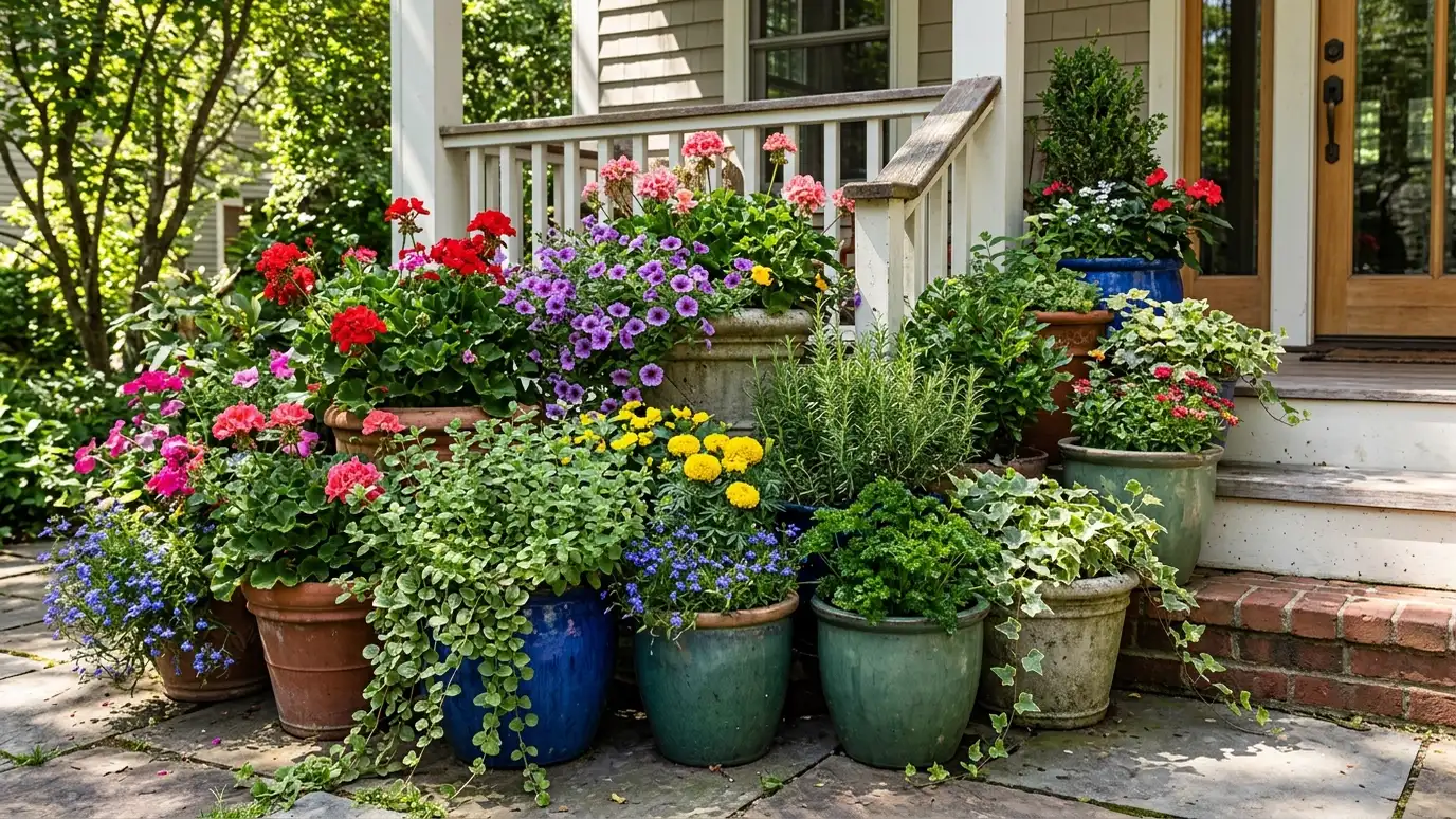 Container Gardens and Planters | Music City Landscaper Container Gardens and Planters in Nashville and Middle Tennessee