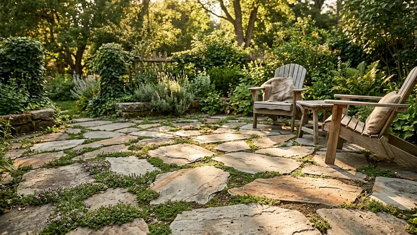 Flagstone and Natural Stone Patios in Nashville and Middle Tennessee