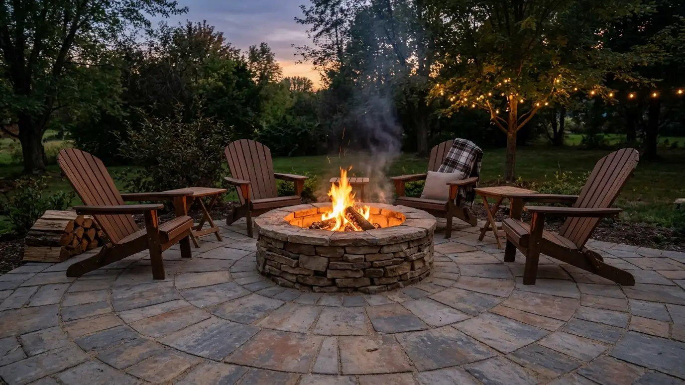 Outdoor Fire Pit Installation in Nashville and Middle Tennessee